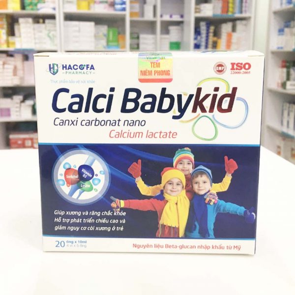 Hình ành sản phẩm Calci babykid được chụp tại Nhà thuốc Minh Trang