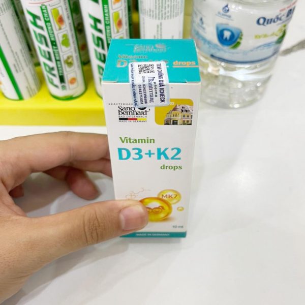 Hình ảnh tem chống giả của Vitamin D3 + K2 drops