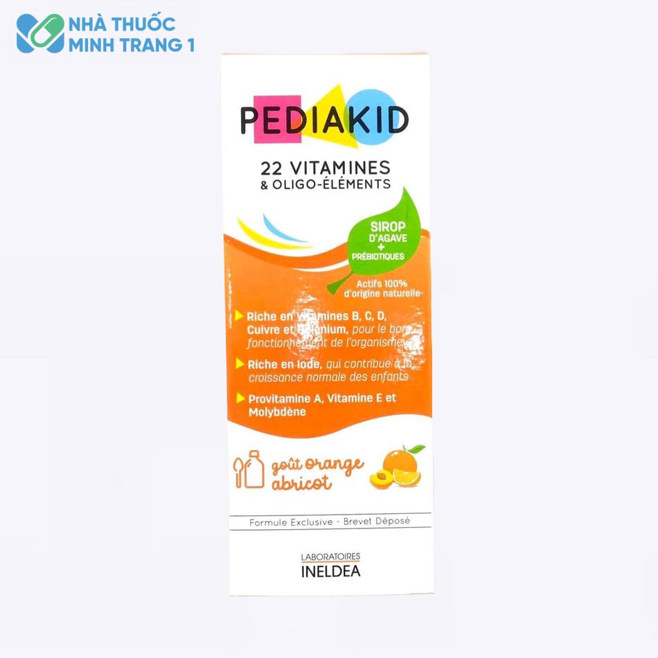 Hình ảnh: Hộp sản phẩm Pediakid 22 vitamines et oligo-éléments