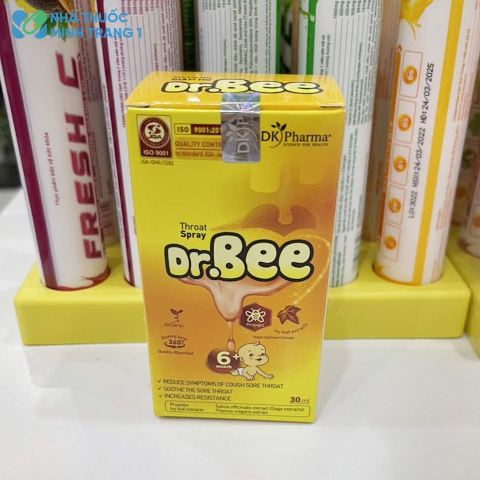 HÌnh ảnh: Hộp xịt họng keo ong Dr.Bee của DK Pharma
