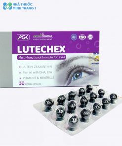 Hình ảnh: Hộp và vỉ 15 viên bổ mắt Lutechex