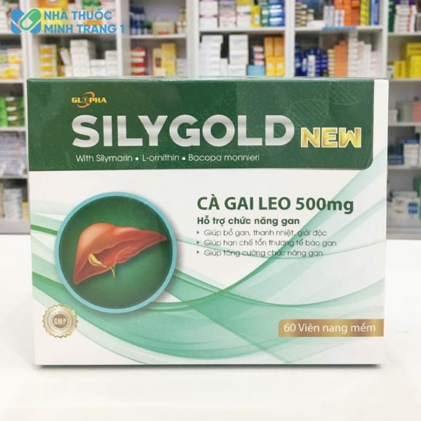 Mặt trước hộp bổ gan Silygold New