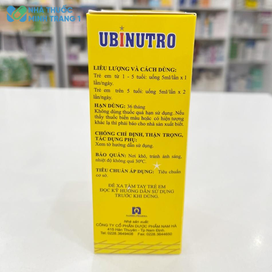 Hướng dẫn sử dụng thuốc Ubinutro