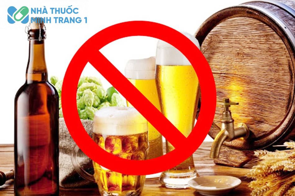 Không dùng rượu, bia hay chất kích thích khi uống Cốt Thoái Vương