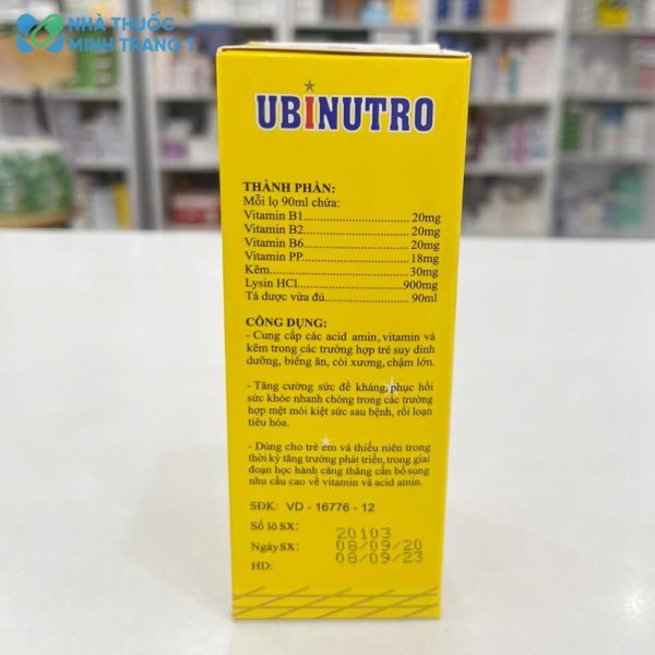 Tác dụng của siro Ubinutro
