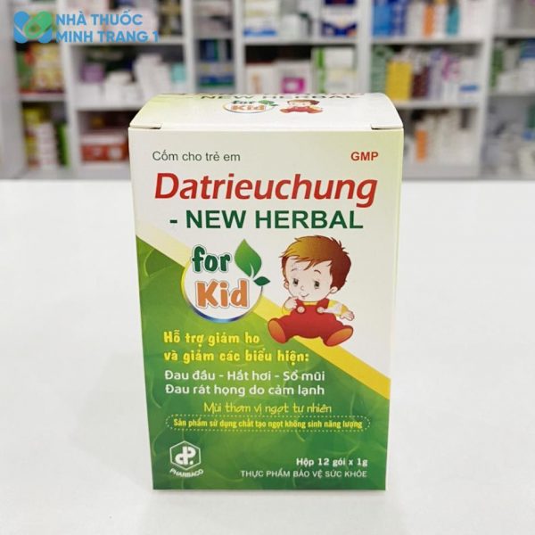 Hình ảnh: Hộp 12 gói cốm Datrieuchung-NEW HERBAL For Kid