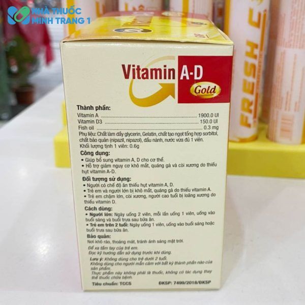 Thành phần Vitamin Gold