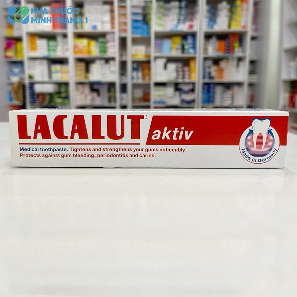 Hình ảnh: Hộp sản phẩm 75ml kem đánh răng Lacalut Aktiv