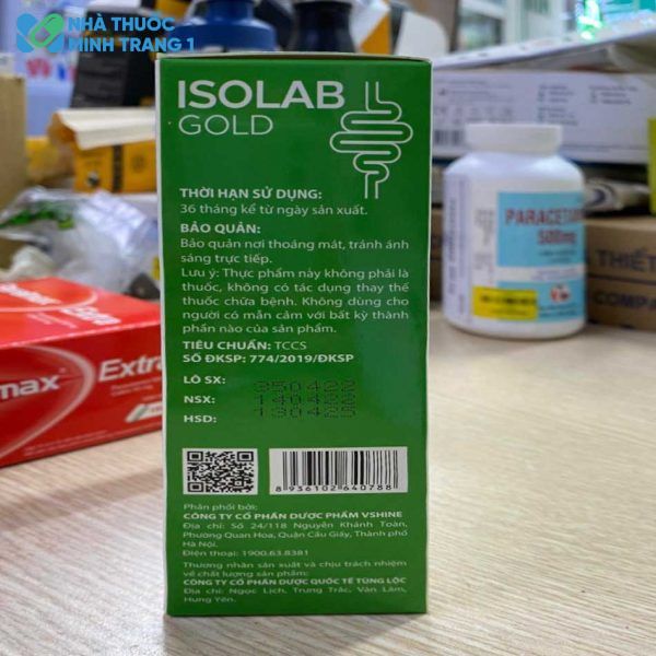 Sản phẩm Isolab Gold dùng trong táo bón
