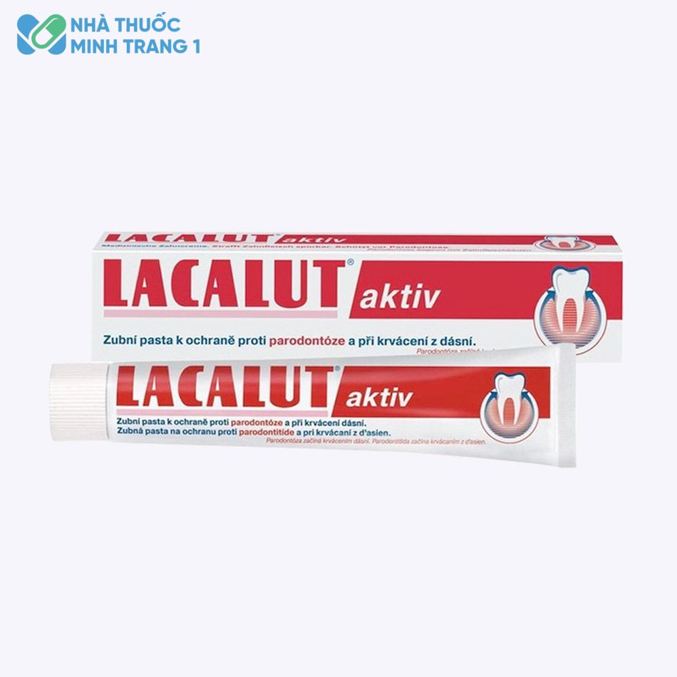 Kem đánh răng Lacalut Aktiv giúp ngăn ngừa viêm nha chu và chảy máu nướu răng