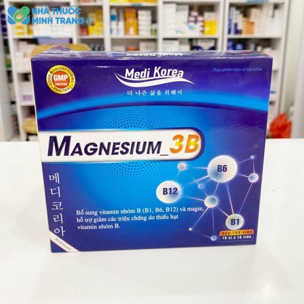 Mặt trước hộp sản phẩm Magnesium 3B