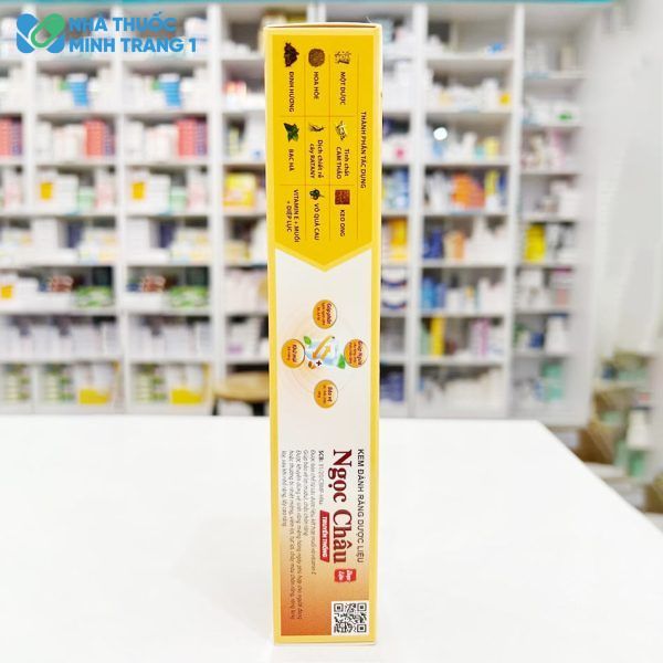 Thành phần tác dụng của sản phẩm Kem đánh răng dược liệu Ngọc Châu 125g