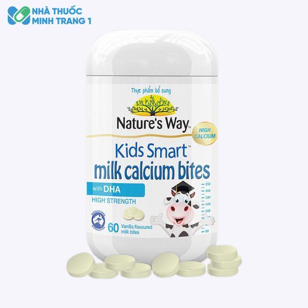 Viên nhai Kids Smart Milk Calcium Bites DHA