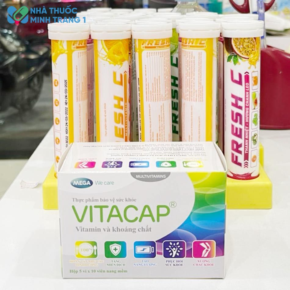Thực phẩm bảo vệ sức khoẻ VITACAP được phân phối chính hãng tại Nhà Thuốc Minh Trang 1