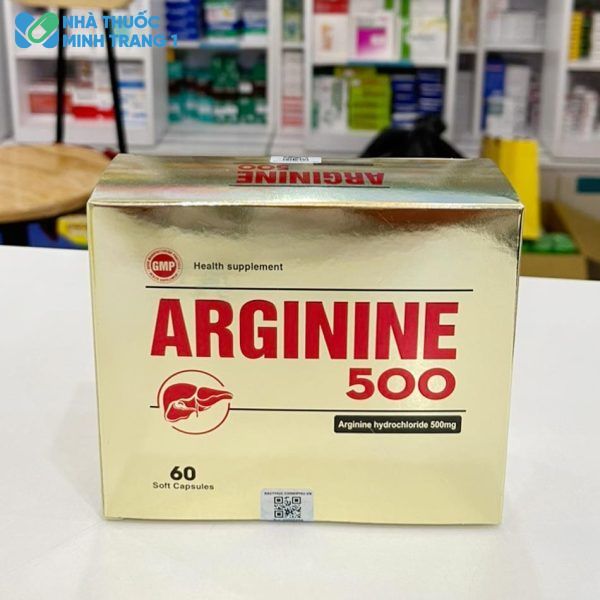 Hình ảnh: Hộp 60 viên nang mềm Arginine 500