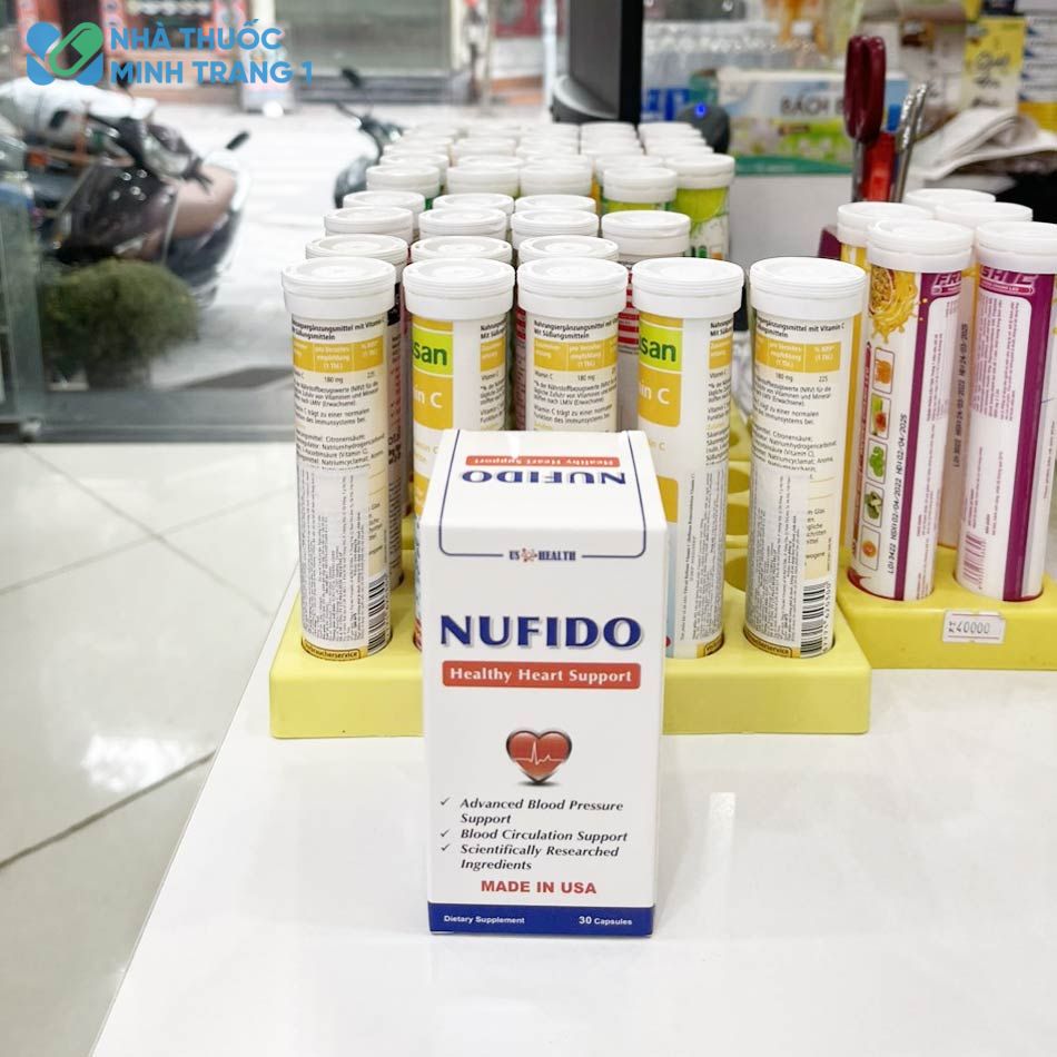 Viên uống tăng cường sức khỏe tim mạch Nufido