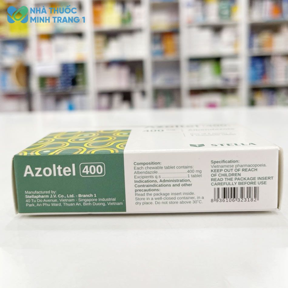 Thành phần của thuốc Azoltel 400