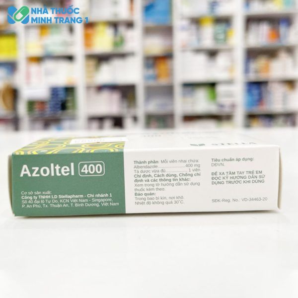 Thông tin của thuốc Azoltel 400
