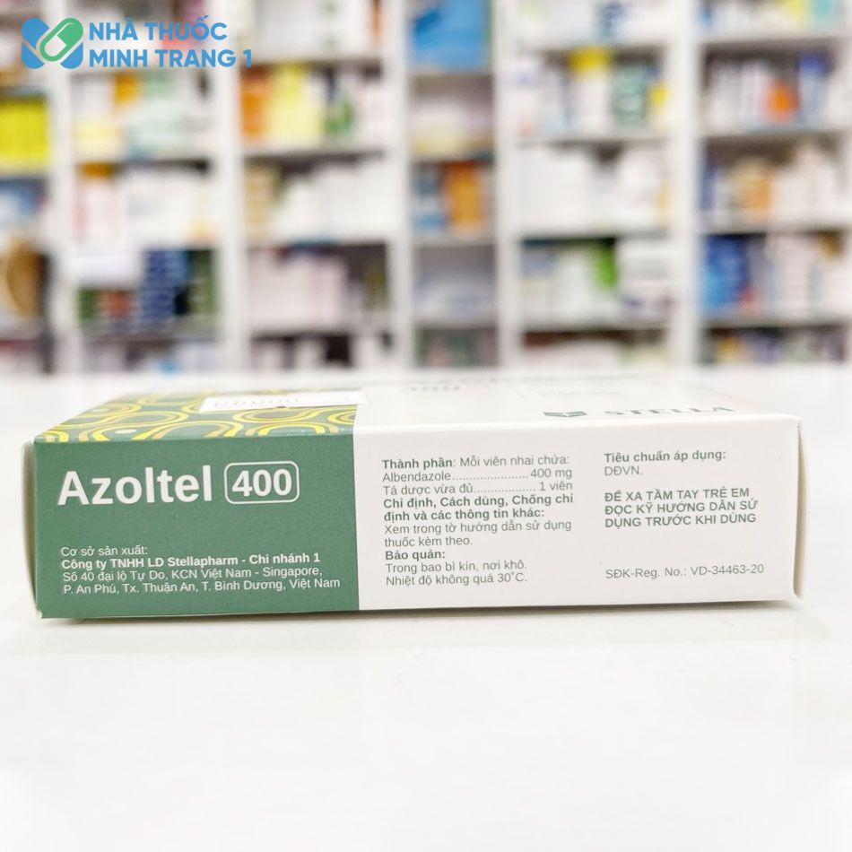 Thông tin của thuốc Azoltel 400