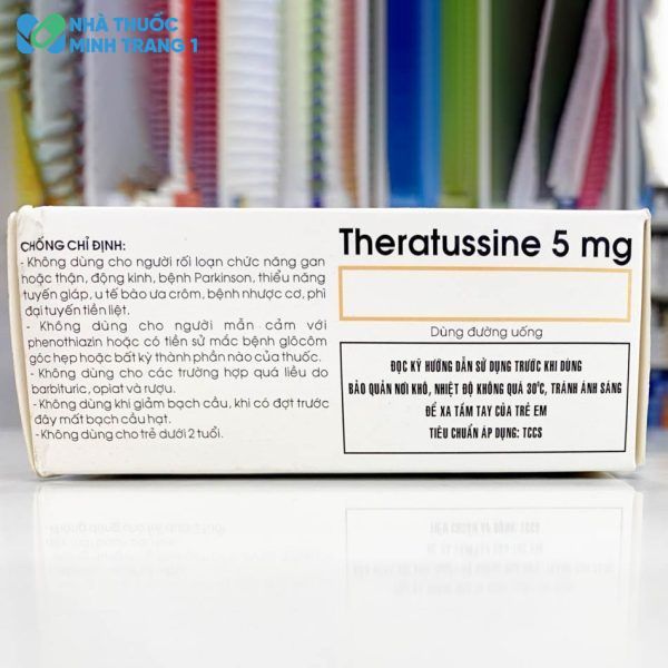Thông tin của thuốc Theratussin 5mg