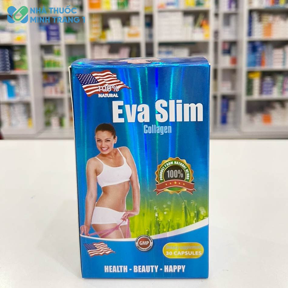 Hình ảnh: Hộp 30 viên nang mềm giảm cân Eva Slim Collagen