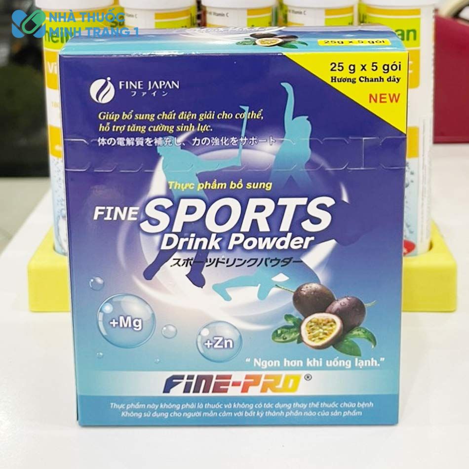 Hộp sản phẩm Fine Sports Drink Powder