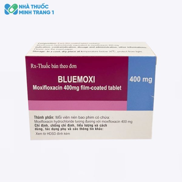Hình ảnh của hộp thuốc Bluemoxi 400mg