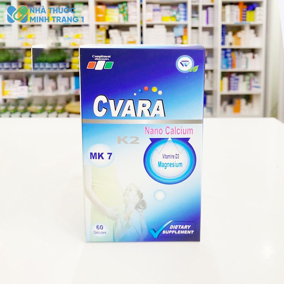 Hộp sản phẩm CVARA được chụp tại Nhà Thuốc Minh Trang 1
