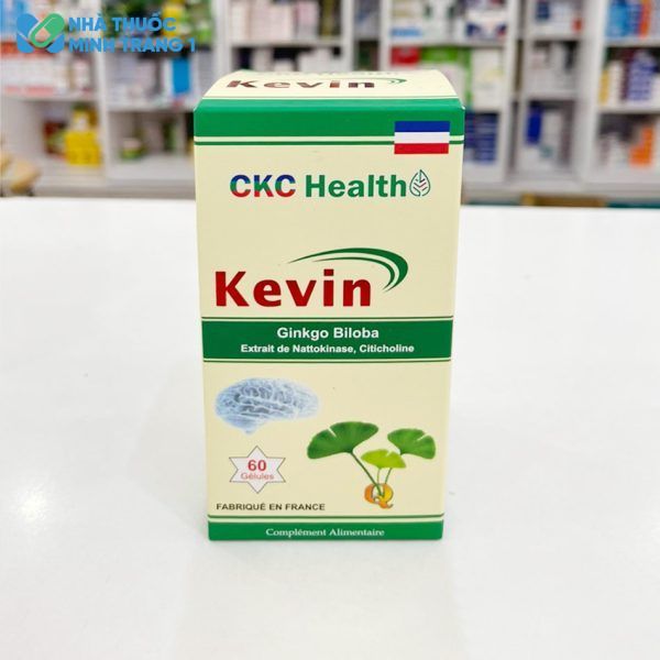 Hộp sản phẩm Kevin được chụp tại Nhà Thuốc Việt Pháp 1