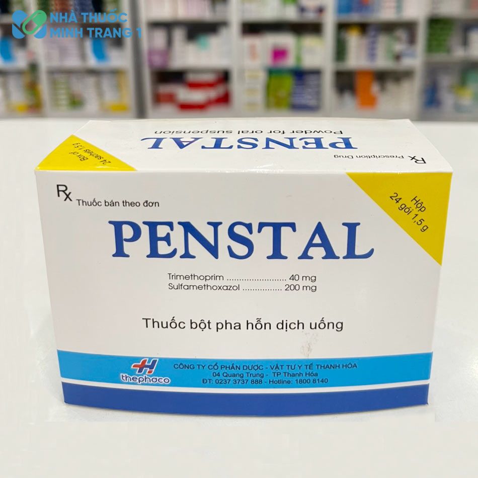Hình ảnh: Hộp 25 gói thuốc bột pha hỗn dịch uống Penstal