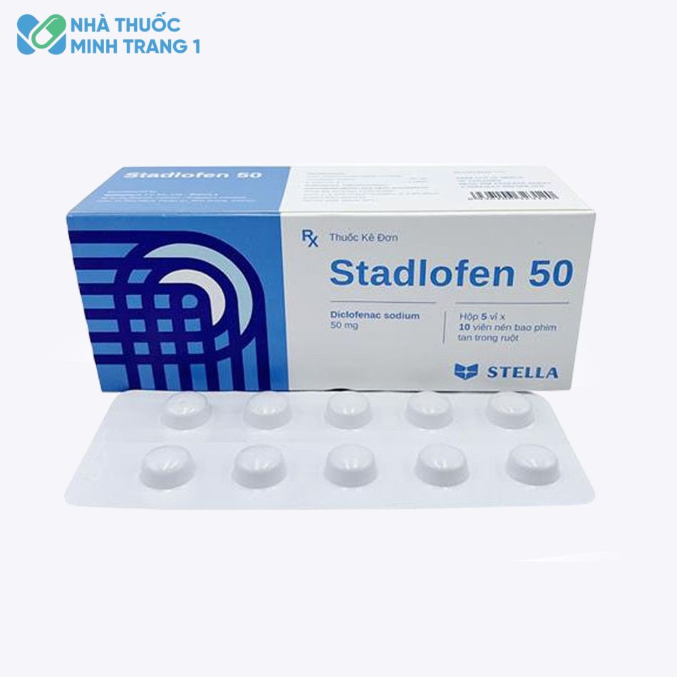 Hình ảnh: Hộp và vỉ thuốc Stadlofen 50