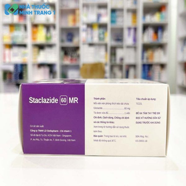 Thành phần có trong thuốc Staclazide 60 MR