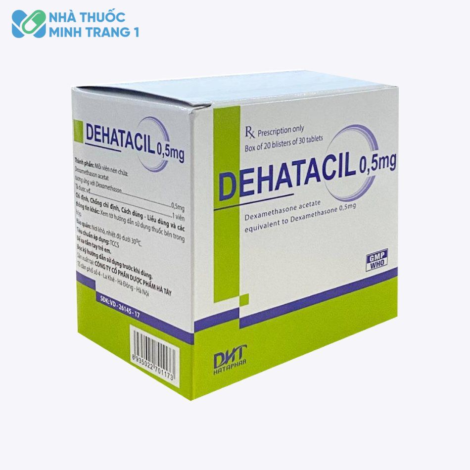 Hình ảnh hộp thuốc Dehatacil 0,5mg