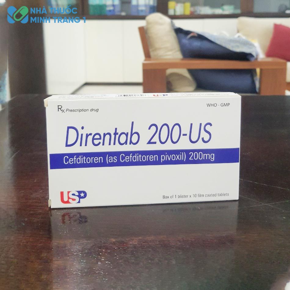 Hình ảnh thuốc Direntab 200-US được chụp tại Nhà thuốc Minh Trang 1