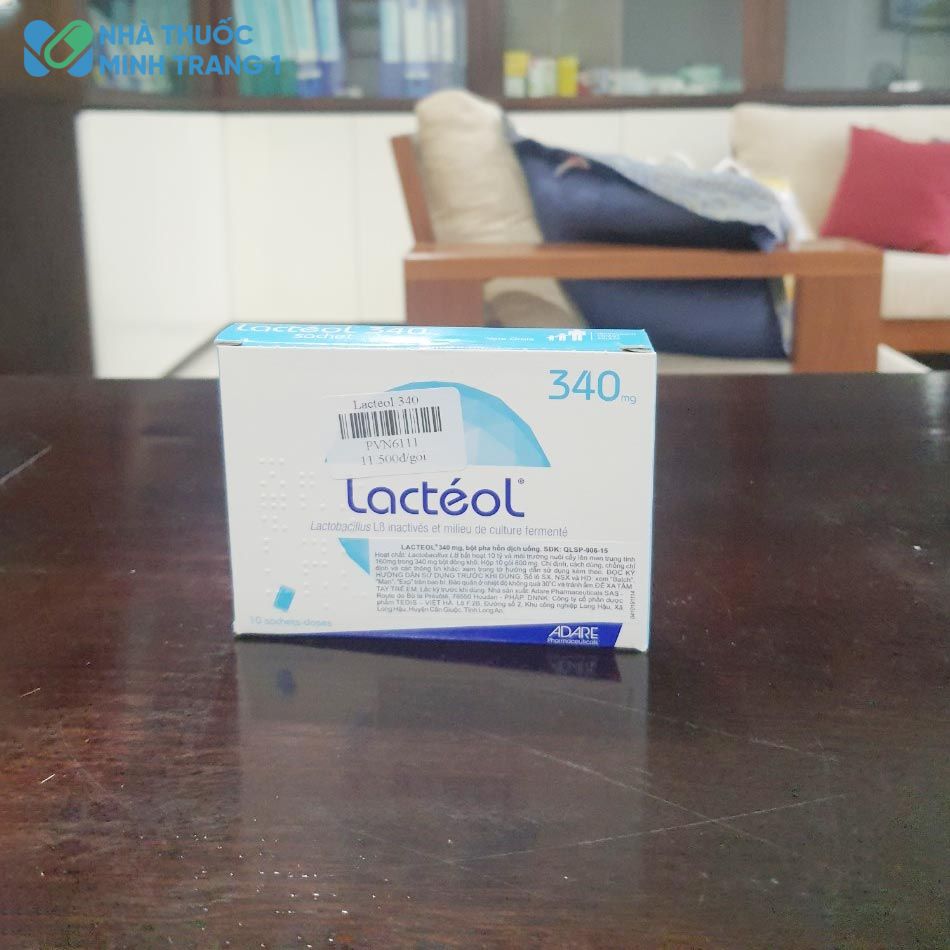 Hình ảnh thuốc Lacteol 340mg được chụp tại Nhà thuốc Minh Trang 1