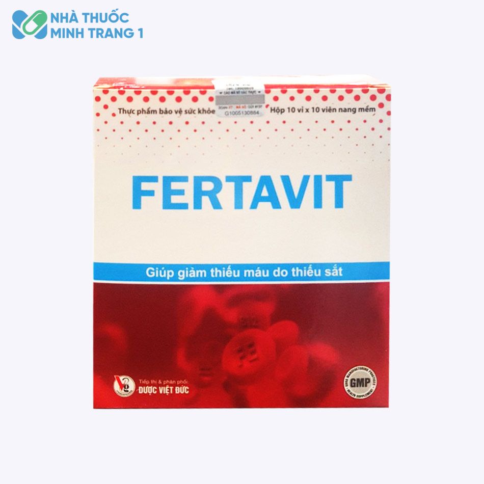 Thực phẩm chức năng Fertavit bổ sung sắt, acid folic, vitamin b12