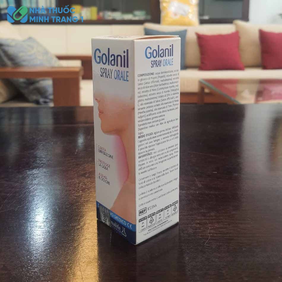 Golanil Spray Orale bảo vệ mũi, họng cho người sử dụng 