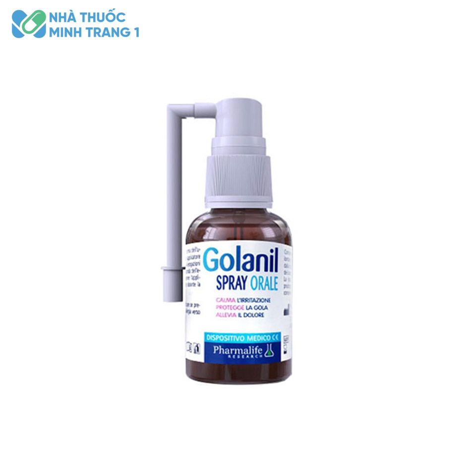 Bình xịt Golanil Spray Orale được chiết xuất từ các loại thảo dược 