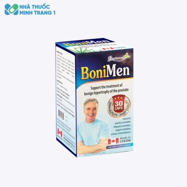 Hình ảnh: Hộp sản phẩm BoniMen hỗ trợ điều trị tuyến tiền liệt