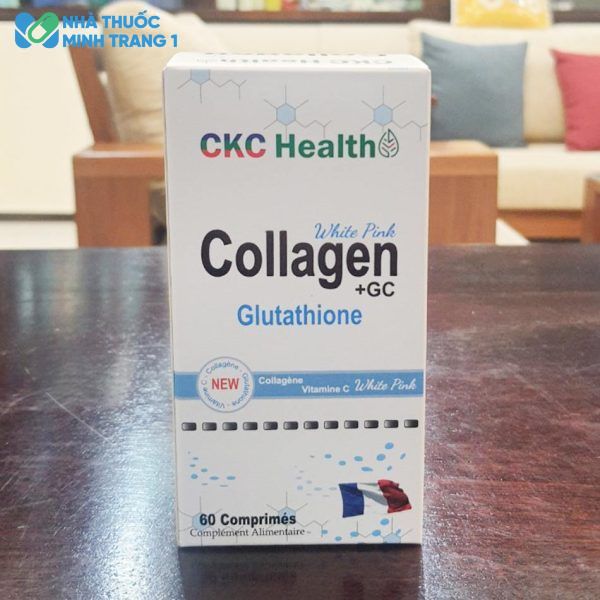 Hộp sản phẩm Collagen + GC Glutathione 500mg được chụp tại Nhà Thuốc Minh Trang 1