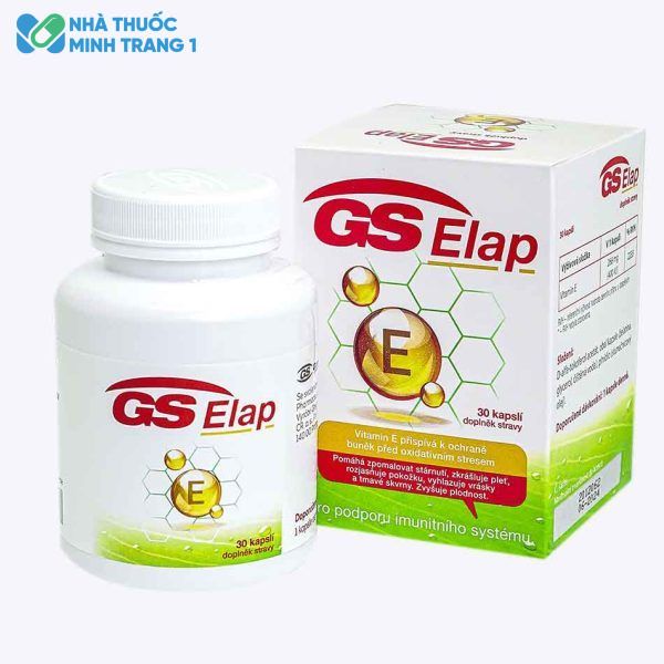 Hộp và lọ sản phẩm GS Elap