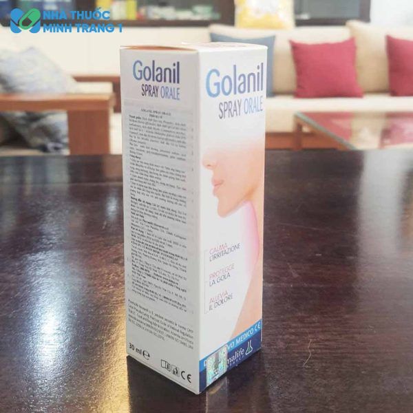 Thông tin về sản phẩm Golanil Spray Orale bảo vệ mũi, họng