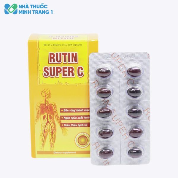 Hộp và vỉ sản phẩm Rutin Super C