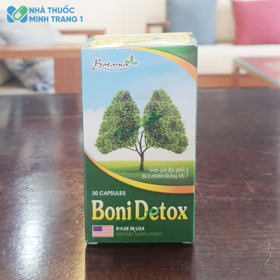 Hộp sản phẩm BoniDetox được chụp tại Nhà Thuốc Minh Trang 1
