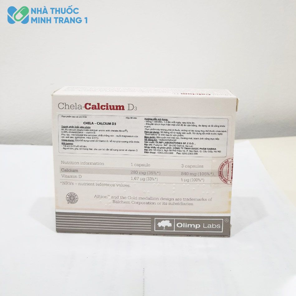 Thông tin của sản phẩm Chela-Calcium D3