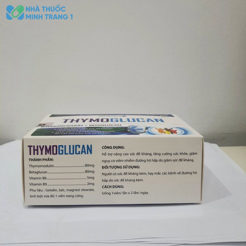 Thành phần của sản phẩm Thymoglucan