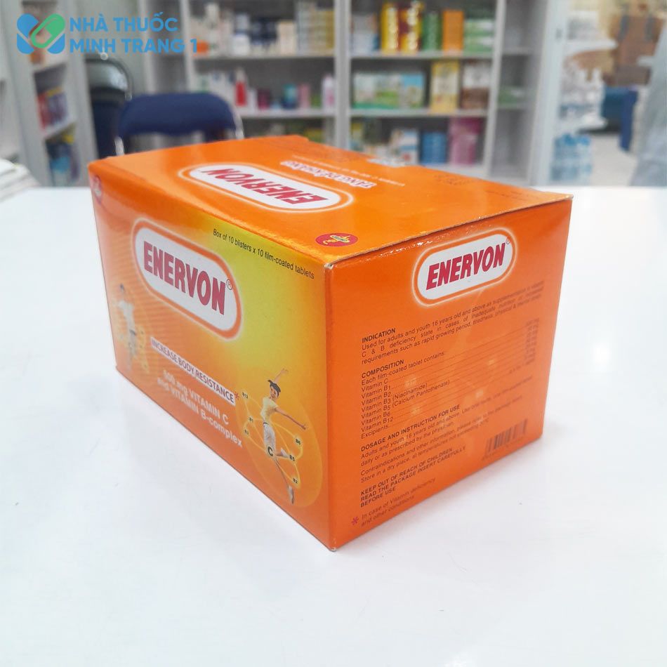 Hình ảnh hộp thuốc Enervon được chụp tại Nhà Thuốc Minh Trang 1