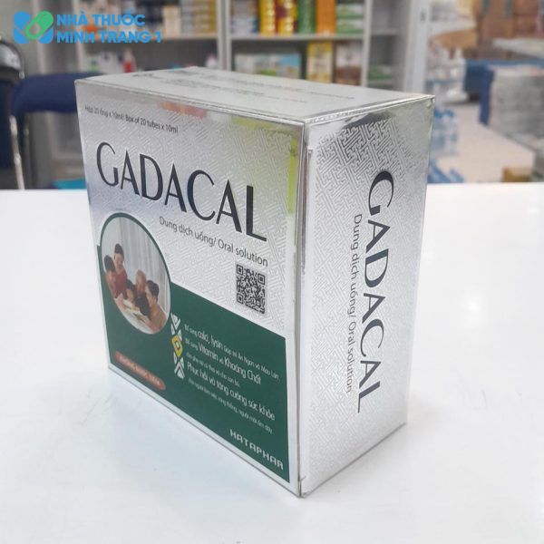 Hình ảnh hộp thuốc Gadacal được chụp tại Nhà Thuốc Minh Trang 1