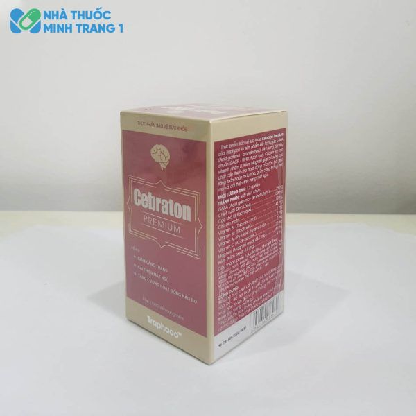 Hình ảnh mặt nghiêng hộp sản phẩm Cebraton Premium