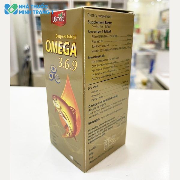 Thành phần của viên uống Omega 3.6.9 USmart